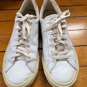 Veja White Leather Sneakers